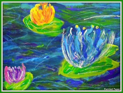 Apply paint with thick brushstrokes...