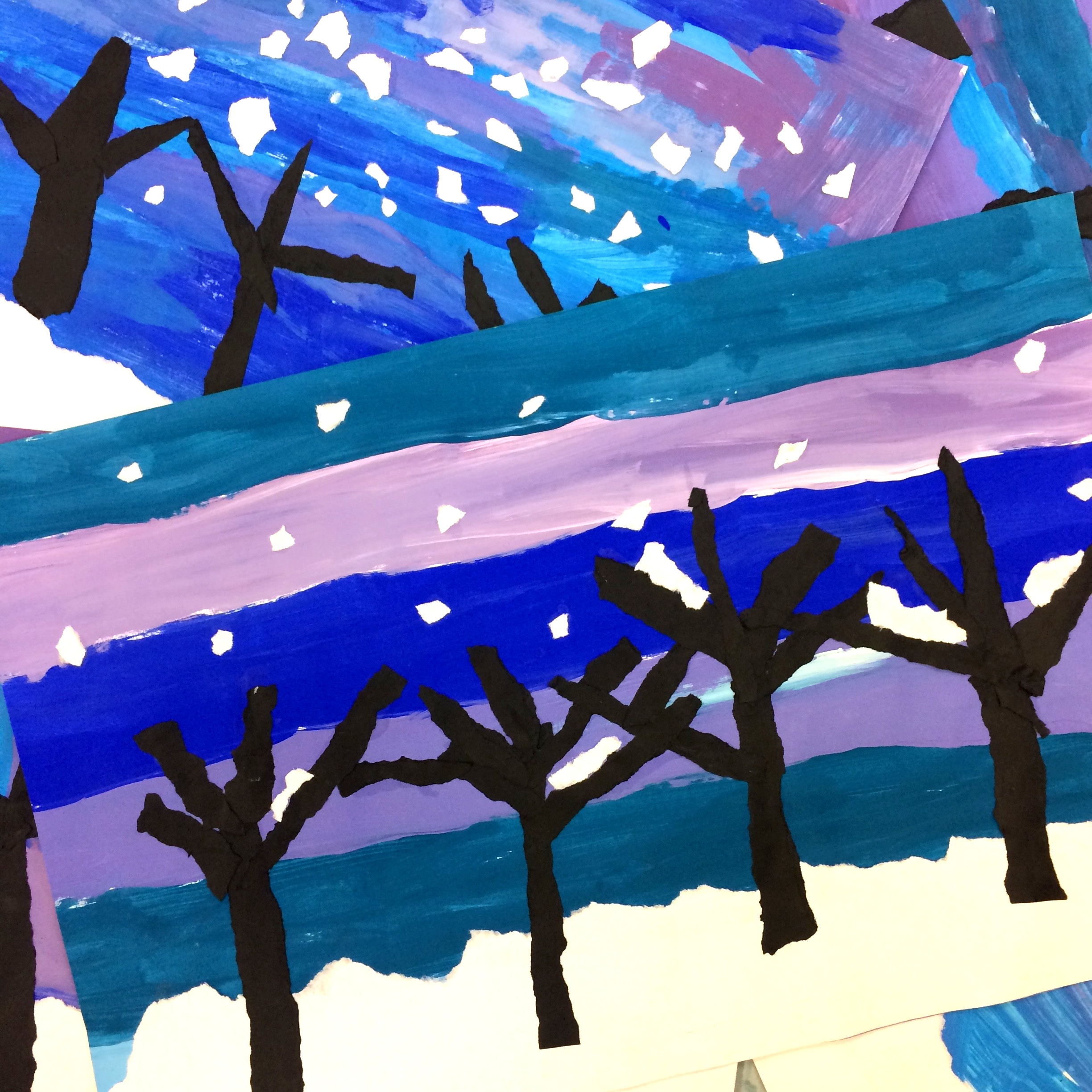 Winter Landscapes With Textured Trees…