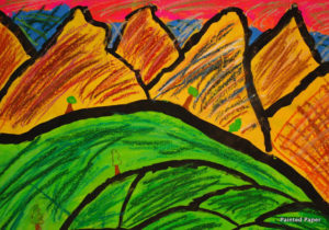 Mountain Landscapes – Painted Paper Art