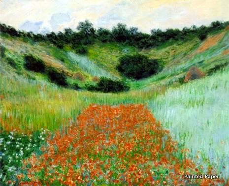 Poppies in Hollow Claude Monet