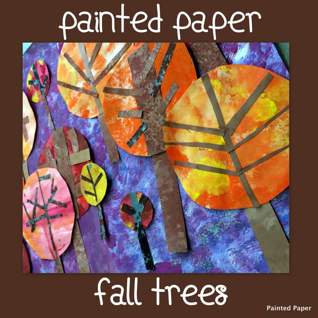 Painted Paper Circle Trees – Painted Paper Art