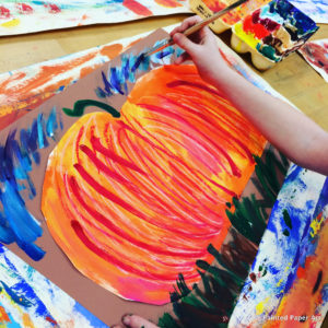 Painted Pumpkins – Painted Paper Art