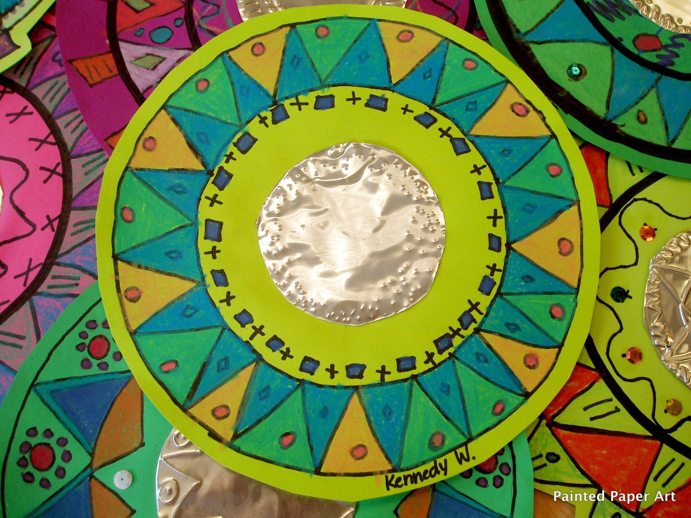 Mexican Mirrors Painted Paper Art