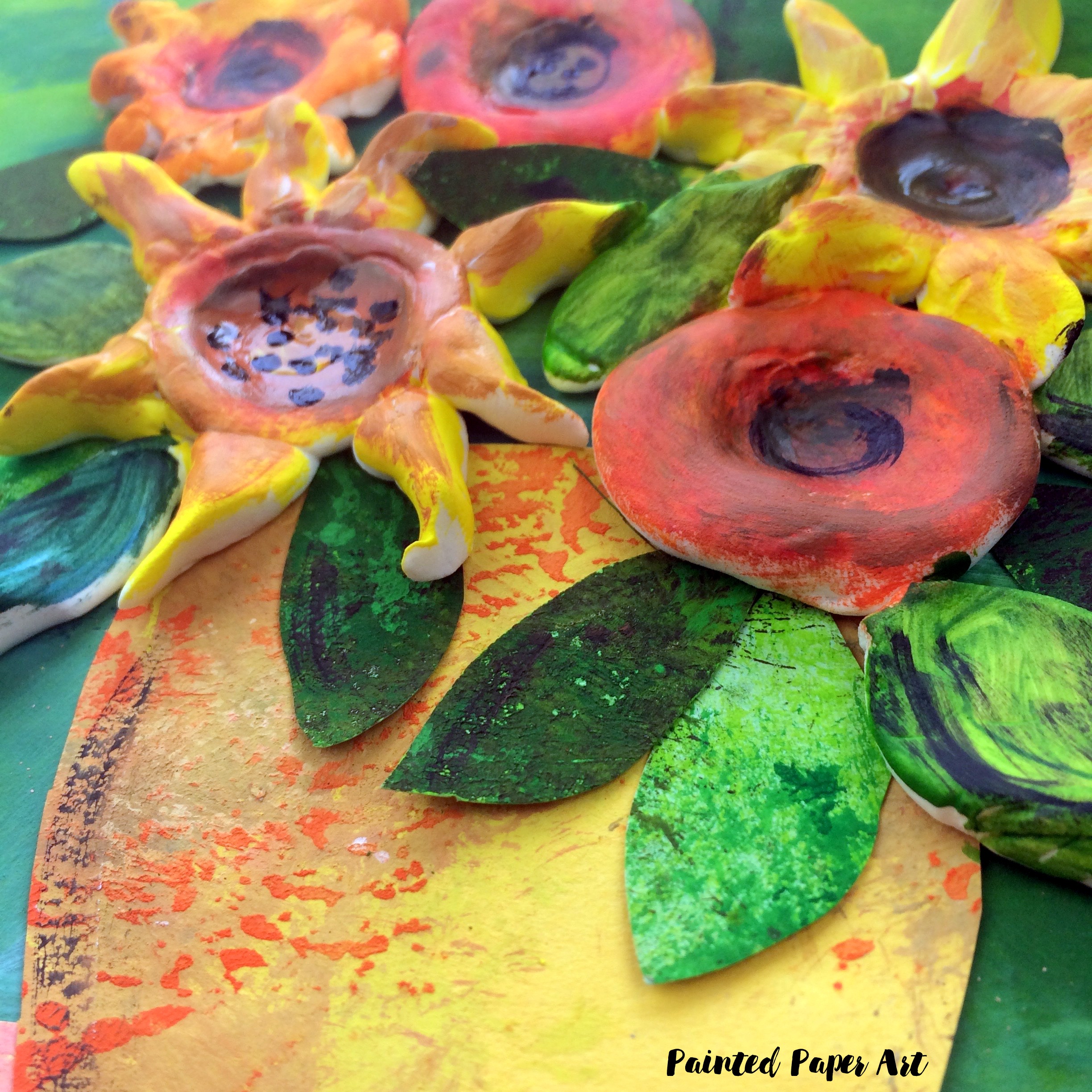 Clay Flower Bouquets – Painted Paper Art