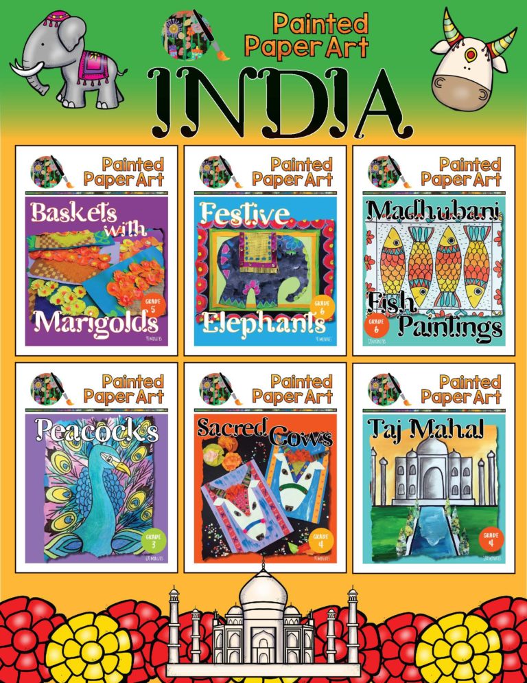 Travel the World of Art India Painted Paper Art