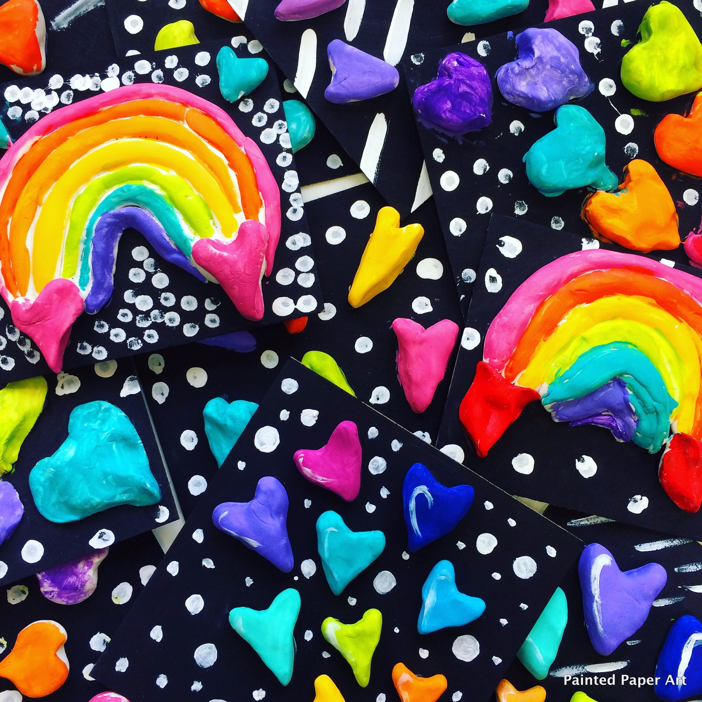 Clay Hearts and Rainbows