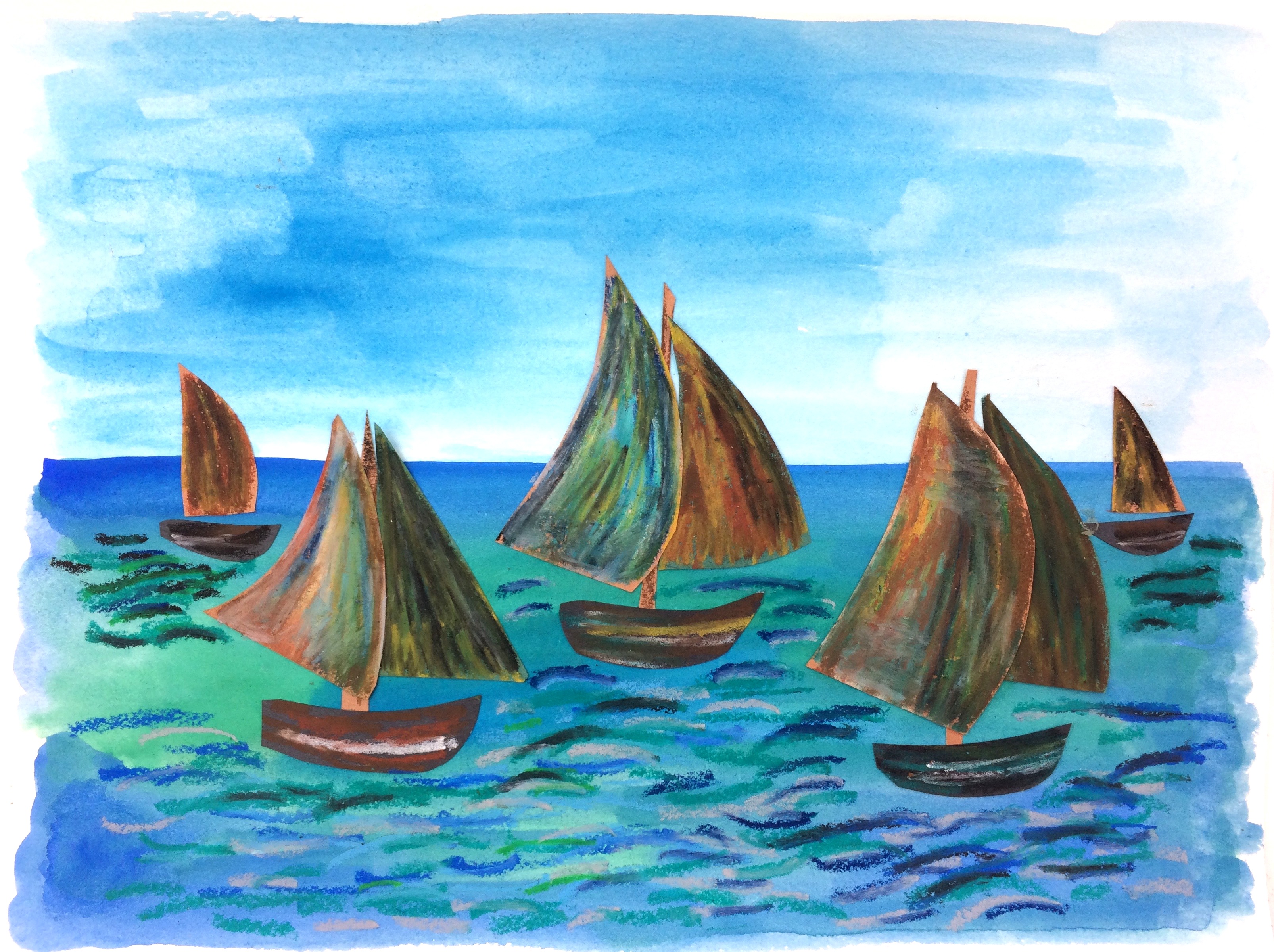 Monet’s Sail Boats