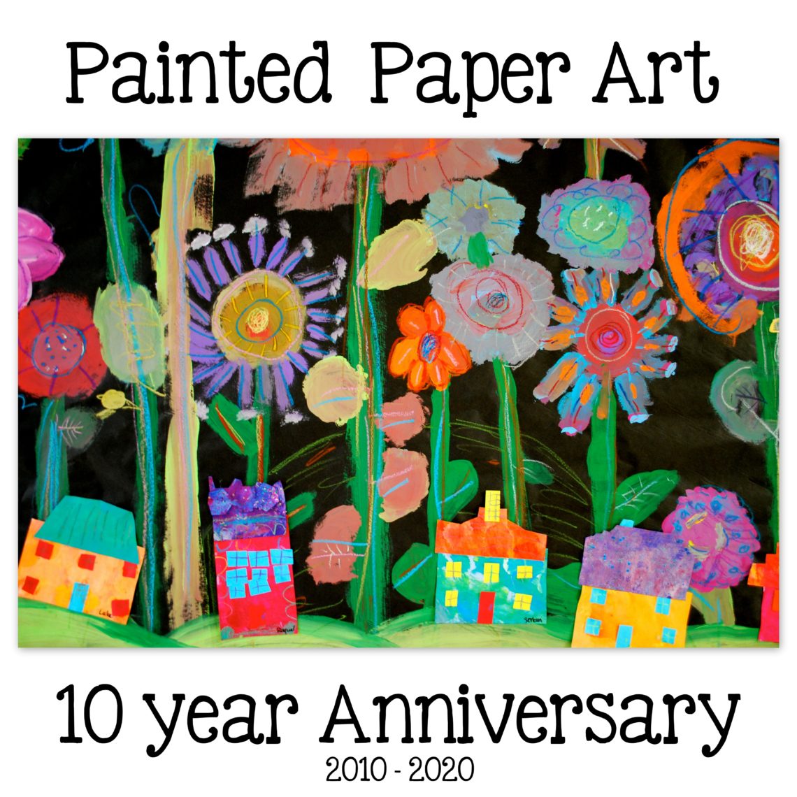 Painted Paper Art - mini masterpieces of art for kids